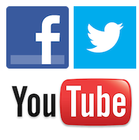 facebook twitter youtube